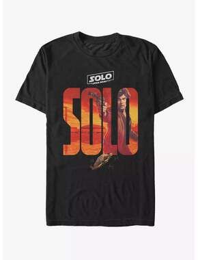 Star Wars Solo A Star Wars Story Black Graphic T-Shirt Movie Logo NWT Medium